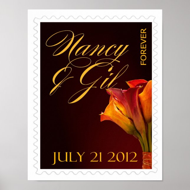 Poster do Forever Personalizado para o casamento (Frente)