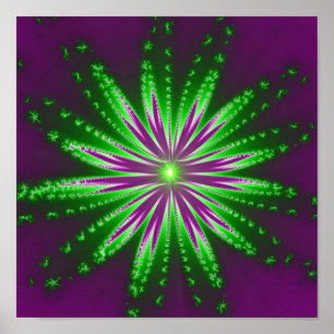 Poster do Fractal da flor