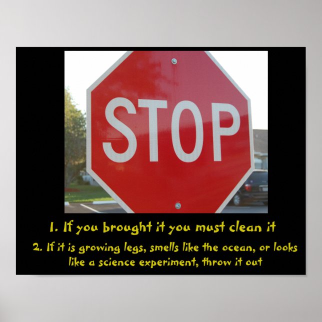 Poster do frigorífico Office (Frente)