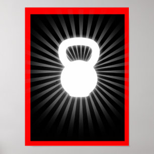 Poster do fulgor de Kettlebell - do projeto de RX