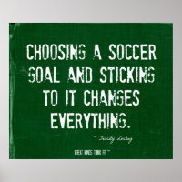 Poster do futebol em Green Denim 004
