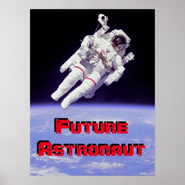 Poster do futuro astronauta (Frente)