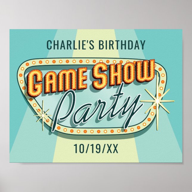Poster do Game Show Party (Frente)