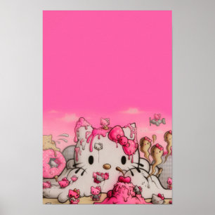 Poster do Gatinho de desenho animado