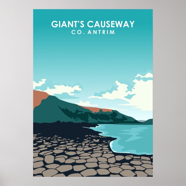 Poster do Giant's Causeway Ireland (Frente)