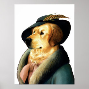 Poster do golden retriever DR035