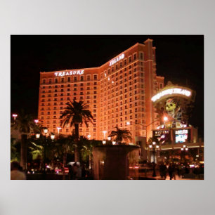 Poster do gráfico de vetor de Las Vegas da ilha d