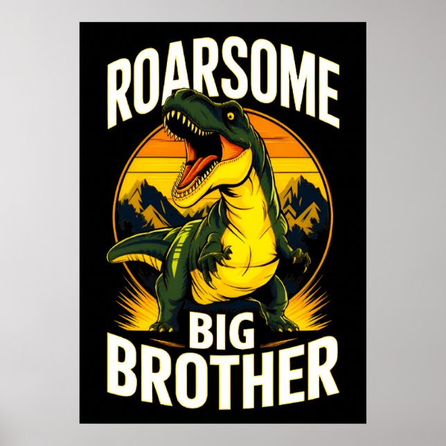 Poster do Grande Irmão Dinossauro Roarsome (Frente)