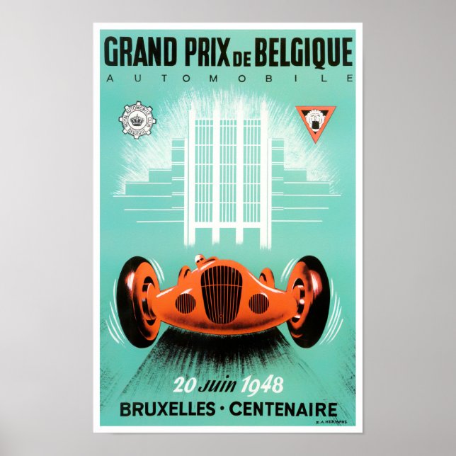 poster do Grande Prêmio de Bruxelles de 1948 (Frente)