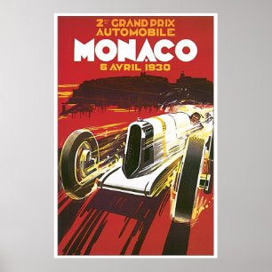 poster do Grande Prêmio de Mônaco de 1930