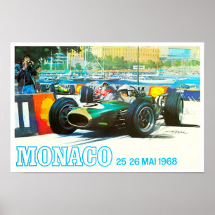poster do Grande Prêmio de Mônaco de 1968