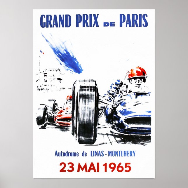poster do Grande Prêmio de Paris de 1965 (Frente)