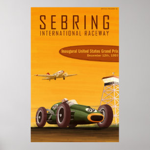 poster do Grande Prêmio dos Estados Unidos de 1959