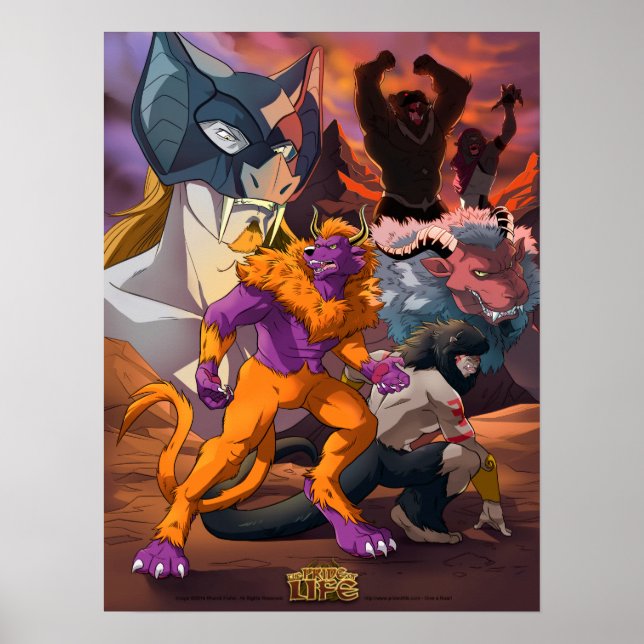 poster do grupo "Wild Kedamono" (Frente)