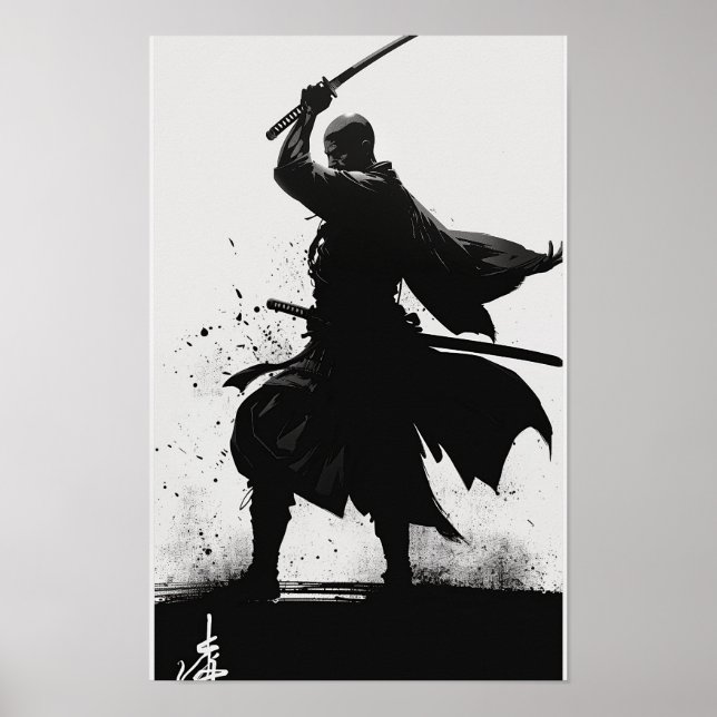 Poster do Guerreiro Majexpressa Samurai (Frente)