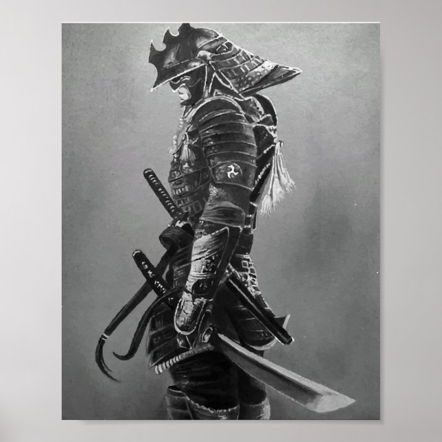 Poster do Guerreiro Samurai Japonês (Frente)