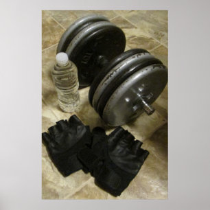 Poster do Gym do halterofilismo e do exercício