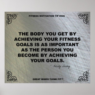 Poster do Gym para a motivação #026 da malhaçã