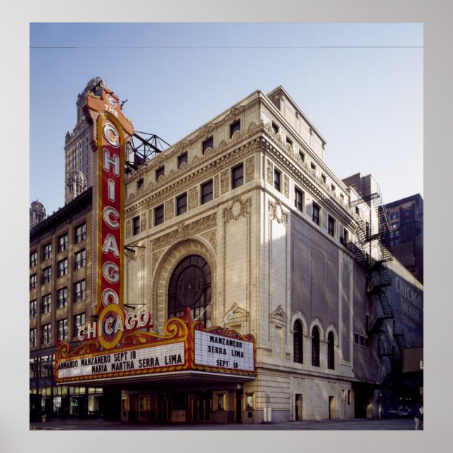 Poster do Hisorical Chicago Theater (Frente)