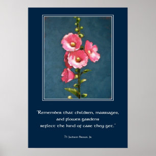 POSTER DO HOLLYHOCK COM CITAÇÕES