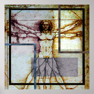 Poster do homem de Vitruvian
