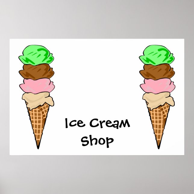 Poster do Ice CreamShop (Frente)