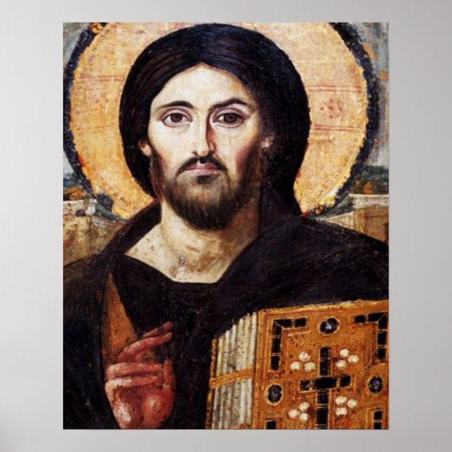Poster do ícone Jesus Pantocrator (Frente)