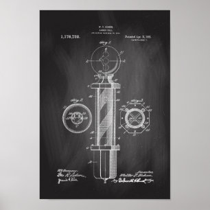 Poster do impressão da patente das ilustrações