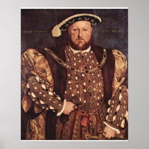 Poster do impressão das canvas do rei Henry VIII