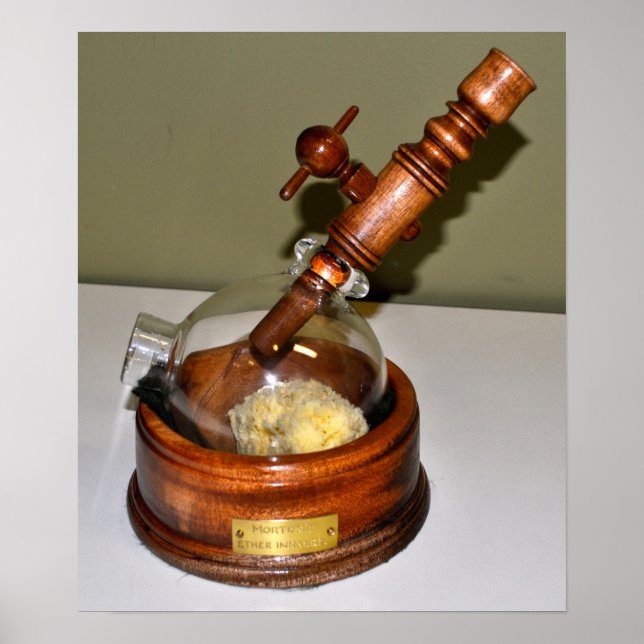 Poster do Inalador Étero de Morton (Frente)