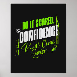 Poster Do It Scared - Motivational Confidence