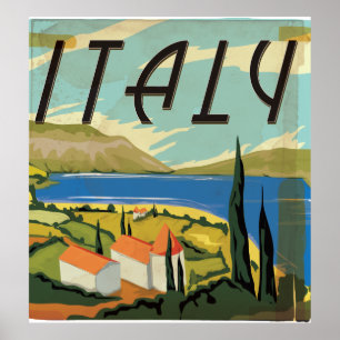Poster do italiano do vintage