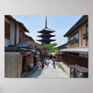 Poster do Japão Gion Quioto