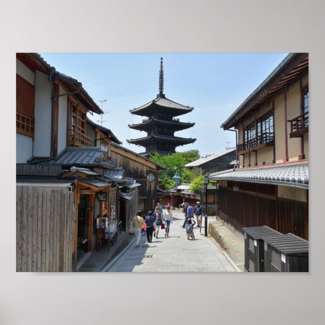 Poster do Japão Gion Quioto (Frente)