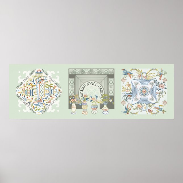 Poster do Jardim Mah Jongg (Frente)