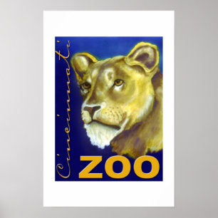 Poster do jardim zoológico de Cincinnati