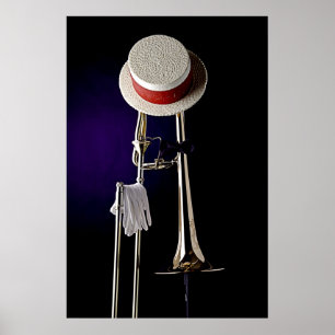 Poster do jazz do Trombone