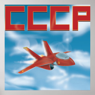 Poster do Jet Fighter da União Soviética