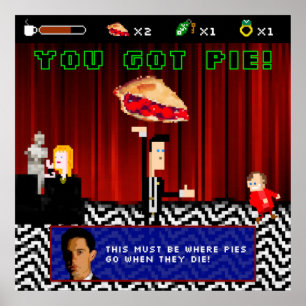 Poster do jogo de vídeo retrô Twin Peaks - Lodge
