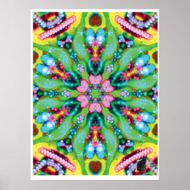 Pôster do Kaleidoscópio de Colagem Cinética Hydra