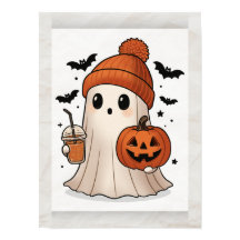 Poster do Kawaii Ghost Halloween - Arte de Muro