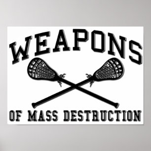 Poster do Lacrosse das armas de destruição maci