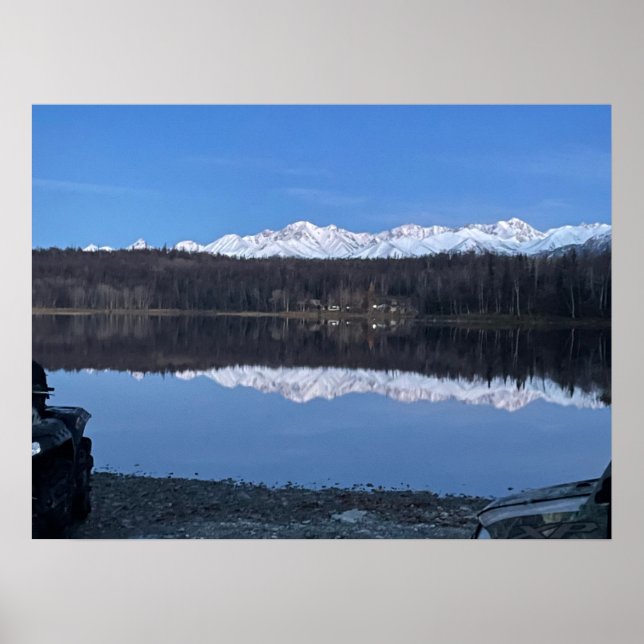 Poster do Lago de 1700 no Alasca @3dudes1life (Frente)