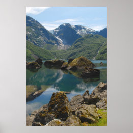 Poster do lago de montanha