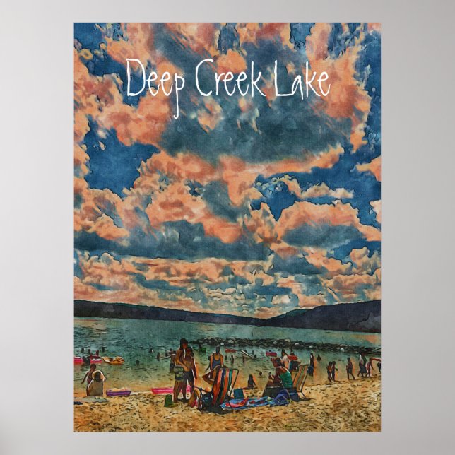 Poster do Lago Deep Creek (Frente)