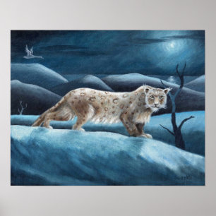 poster do leopardo de neve