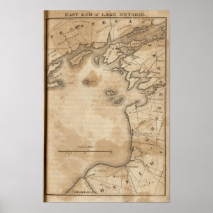 Poster Do leste. Extremidade do Lago Ontário
