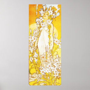 Poster do lírio de Alphonse Mucha