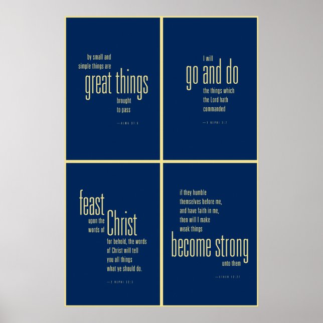 Poster do Livro de Coleção Mórmon. (Frente)