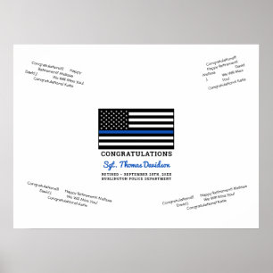 Poster do Livro de Convidados da Linha Azul Fino
